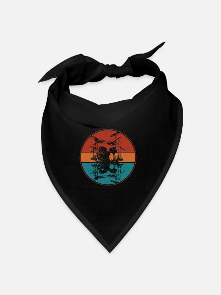Drum set - Bandana Dreieckstuch - Schwarz