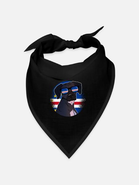 Kap Verde - Bandana Dreieckstuch - Schwarz