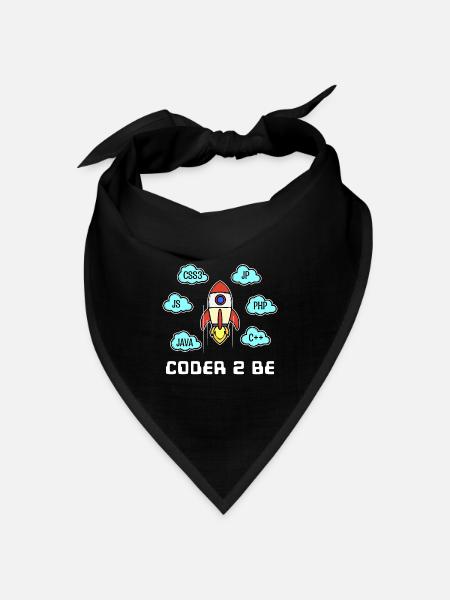 Developer Statement Css Php Java C++ Programmierer - Bandana Dreieckstuch - Schwarz