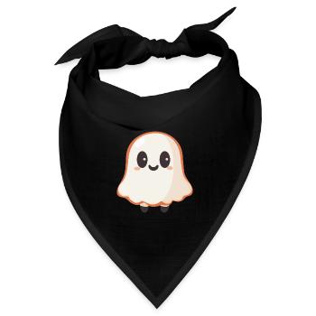 Niedlicher Geist - Bandana Dreieckstuch - Schwarz - Vorne