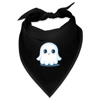 Niedlicher Geist - Bandana Dreieckstuch - Schwarz - Vorne