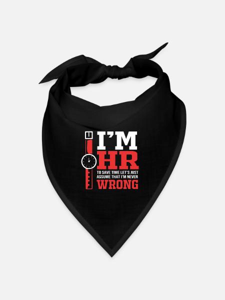 HR Manager - Bandana Dreieckstuch - Schwarz