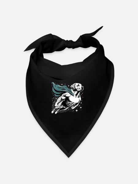 Super Hund Labrador Retriever Labi Labbi Geschenk - Bandana Dreieckstuch - Schwarz