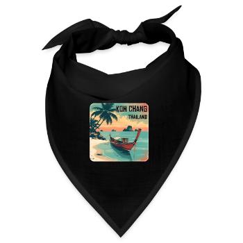 Koh Chang - Bandana Dreieckstuch - Schwarz - Vorne