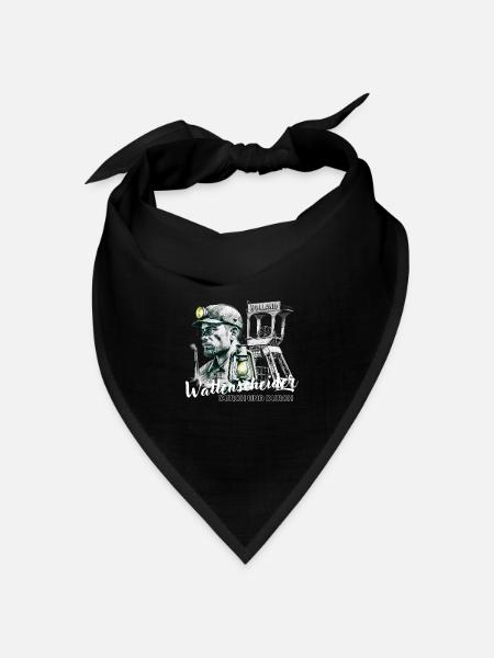 Wattenscheider durch und durch - Bandana Dreieckstuch - Schwarz