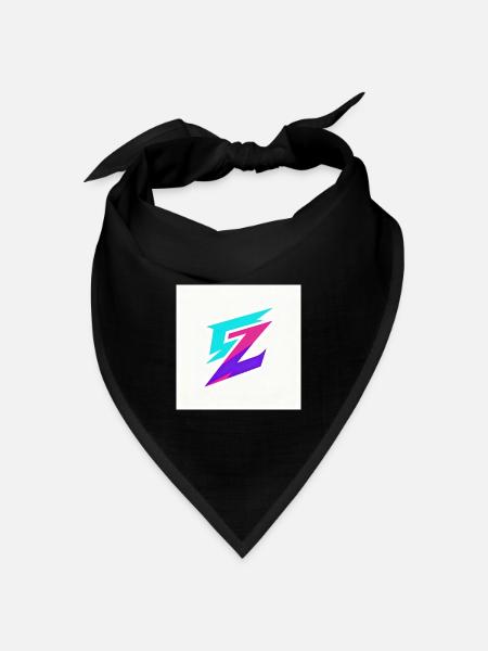 ZickZack Neon Gradient Logo - Bandana Dreieckstuch - Schwarz