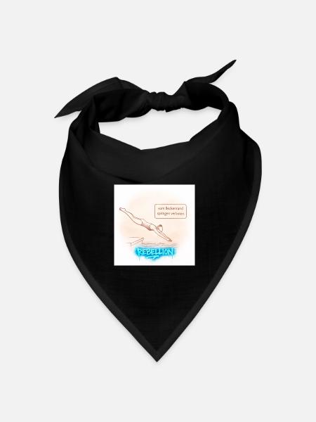 Beckenrand Rebellion - Bandana Dreieckstuch - Schwarz
