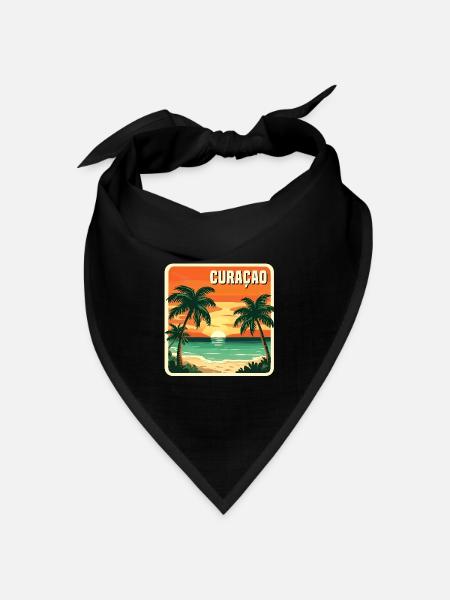 Curacao - Bandana Dreieckstuch - Schwarz