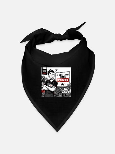 „Suchen Sie etwas? – Nein, ich trainiere nur meine - Bandana Dreieckstuch - Schwarz