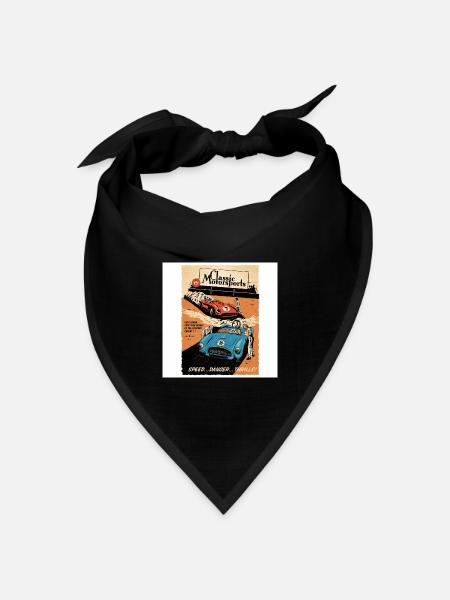 Motorsport  - Bandana Dreieckstuch - Schwarz