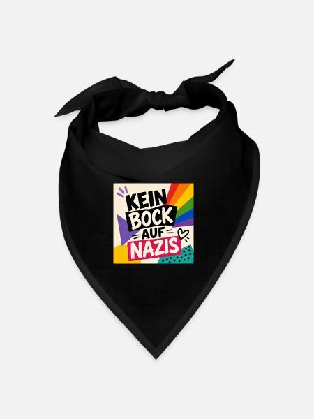 Kein bock auf n - Bandana Dreieckstuch - Schwarz
