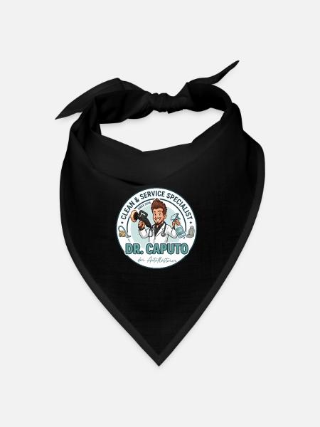 Dr. Caputo der Autoflüsterer - Bandana Dreieckstuch - Schwarz