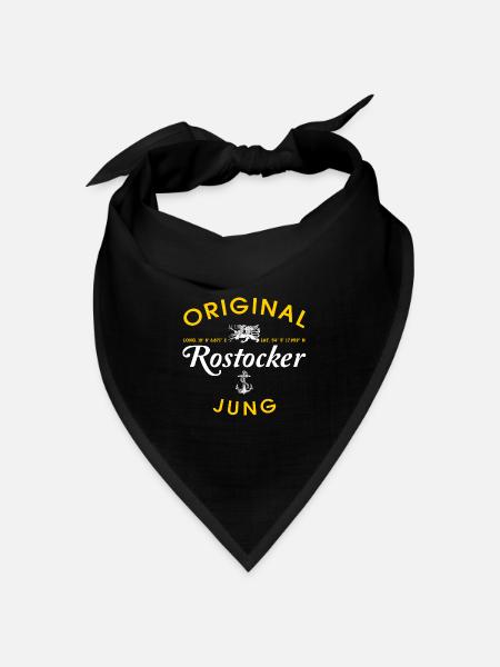 Original Rostocker Jung - Bandana Dreieckstuch - Schwarz