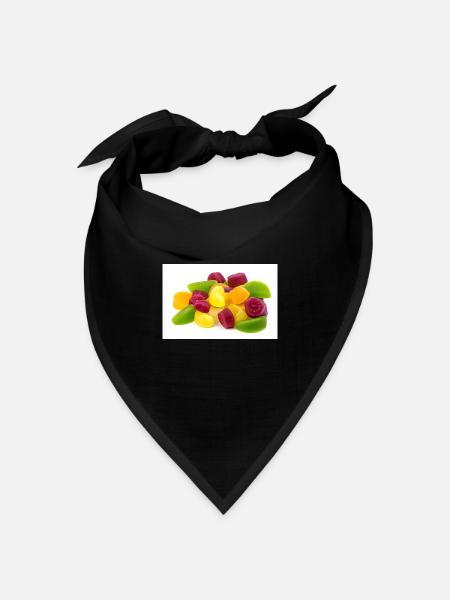 Gummibärchen. Bonbon. gummy bear. - Bandana Dreieckstuch - Schwarz
