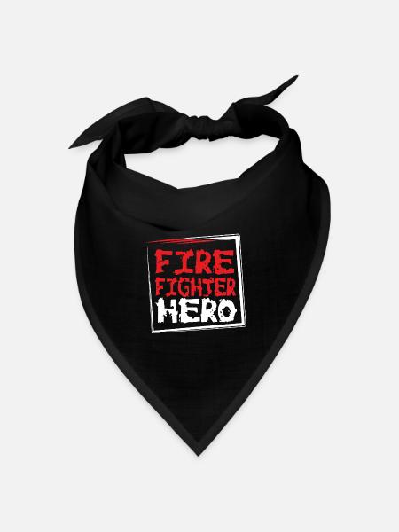 FIREFIGHTERHERO - Bandana Dreieckstuch - Schwarz