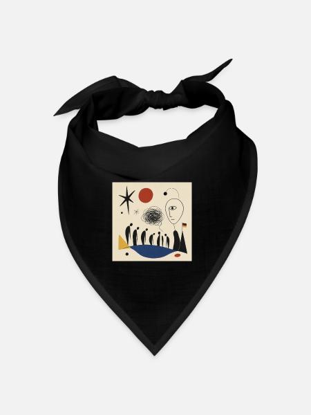 Fragile Republik - Bandana Dreieckstuch - Schwarz