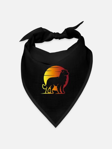 Australian Shepherd Sunrise - Bandana Dreieckstuch - Schwarz