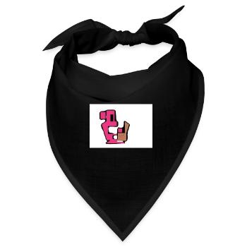Essen-Monster - Bandana Dreieckstuch - Schwarz - Vorne