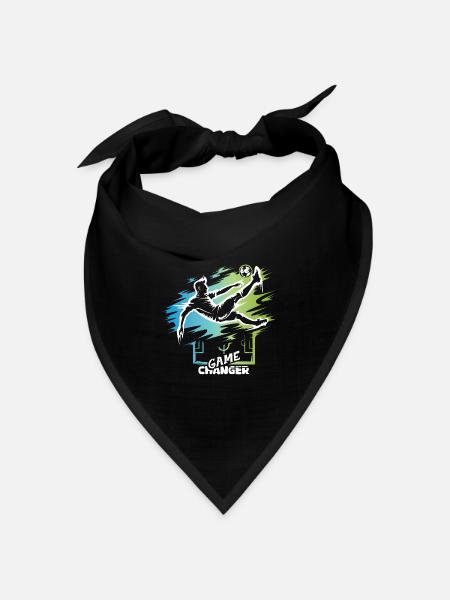 Game Changer – Fußball Fallrückzieher Designsymbol - Bandana Dreieckstuch - Schwarz
