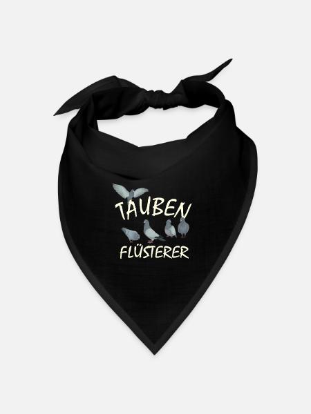 Tauben - Taubenflüsterer Brieftauben Taubenzüchter - Bandana Dreieckstuch - Schwarz