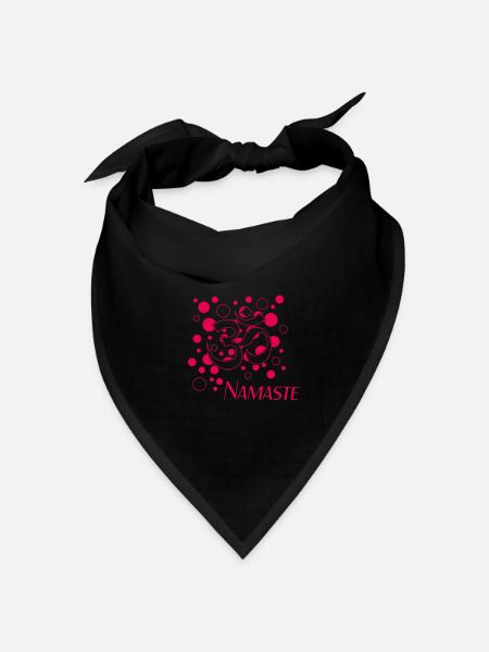 Namaste - Bandana Dreieckstuch - Schwarz