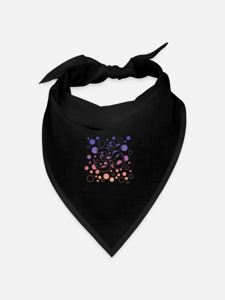Yoga Namaste - Bandana Dreieckstuch - Schwarz