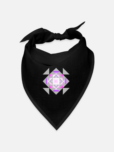 Ornament 2 - Bandana Dreieckstuch - Schwarz