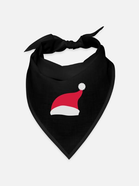 weihnachtsmütze weihnachten - Bandana Dreieckstuch - Schwarz