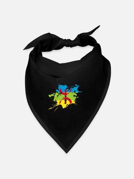 Amazigh - Bandana Dreieckstuch - Schwarz