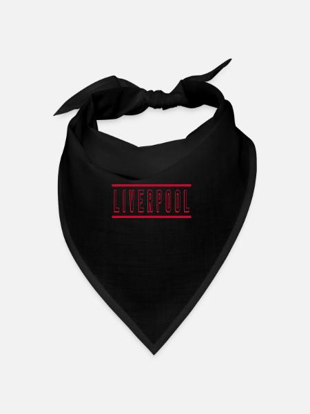 Liverpool - Bandana Dreieckstuch - Schwarz