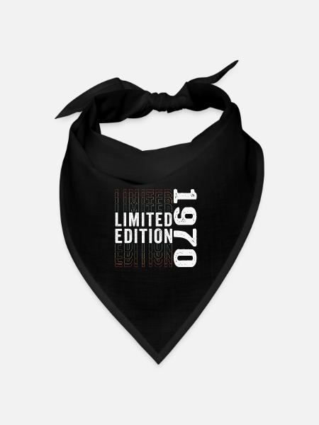 Limitierte Auflage 1970 - Toller 53. Geburtstag - Bandana Dreieckstuch - Schwarz