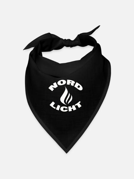 NORDLICHT - Bandana Dreieckstuch - Schwarz