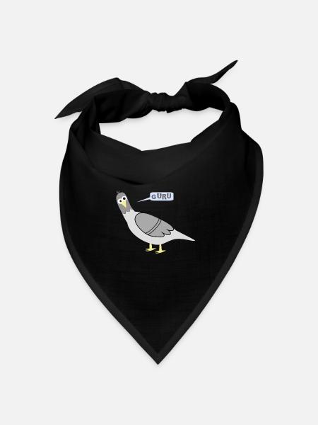 Stadttauben GURU - Bandana Dreieckstuch - Schwarz