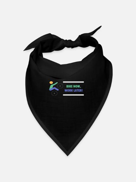 Fahrrad - Bandana Dreieckstuch - Schwarz