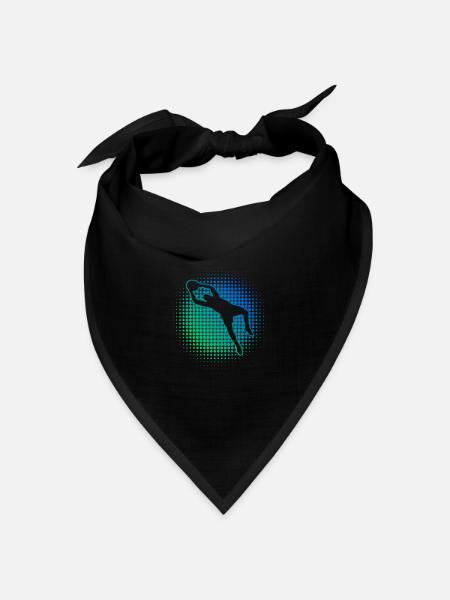 Fußball Torwart Fußballer Fußballspieler - Bandana Dreieckstuch - Schwarz