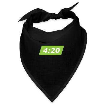 420 Blaze it Uhr - Bandana Dreieckstuch - Schwarz - Vorne