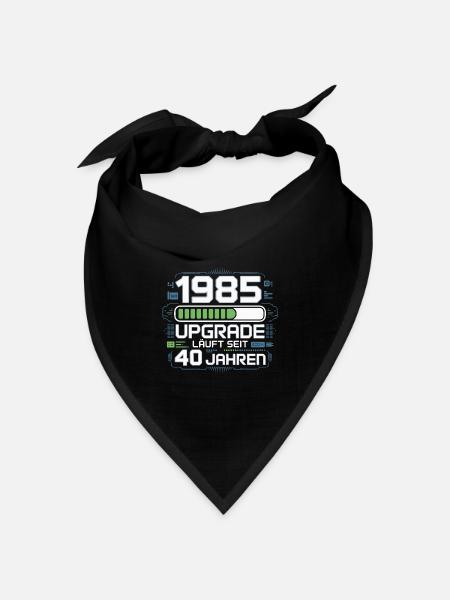1985 Upgrade Jubiläum - Bandana Dreieckstuch - Schwarz