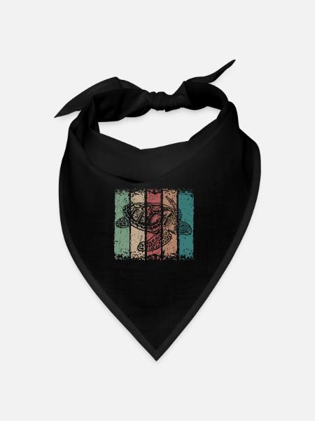 Schildkröte - Bandana Dreieckstuch - Schwarz