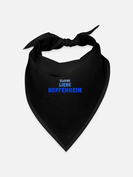 Hoffenheim im Kraichgau - Bandana Dreieckstuch - Schwarz
