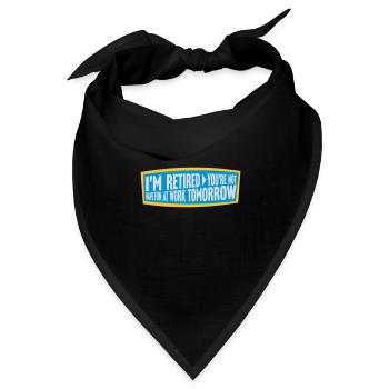have fun at work - Bandana Dreieckstuch - Schwarz - Vorne