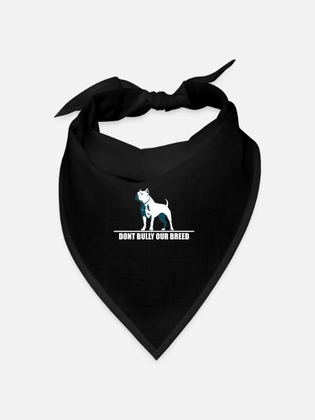 dont bully my breed - Bandana Dreieckstuch - Schwarz