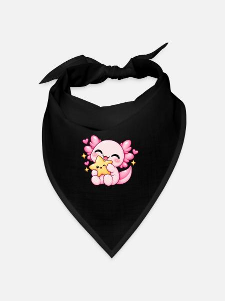 Stern-Lotl - Bandana Dreieckstuch - Schwarz