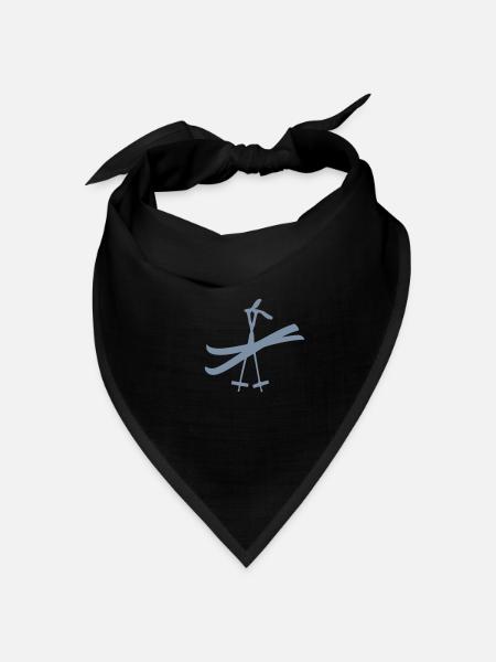 Ski - Bandana Dreieckstuch - Schwarz