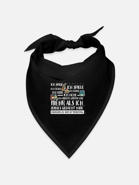 Erzieher ist ein Berufung - Bandana Dreieckstuch - Schwarz