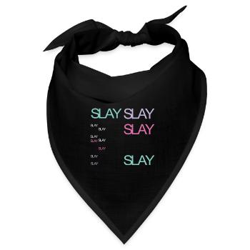 Slay - Bandana Dreieckstuch - Schwarz - Vorne