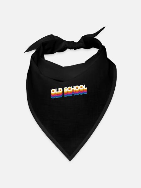 Old school - Bandana Dreieckstuch - Schwarz