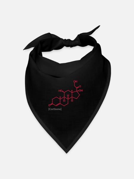 Cortison - Bandana Dreieckstuch - Schwarz