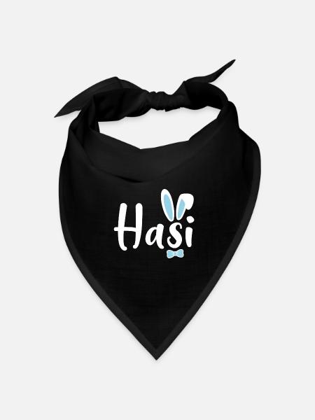Hasi - Bandana Dreieckstuch - Schwarz