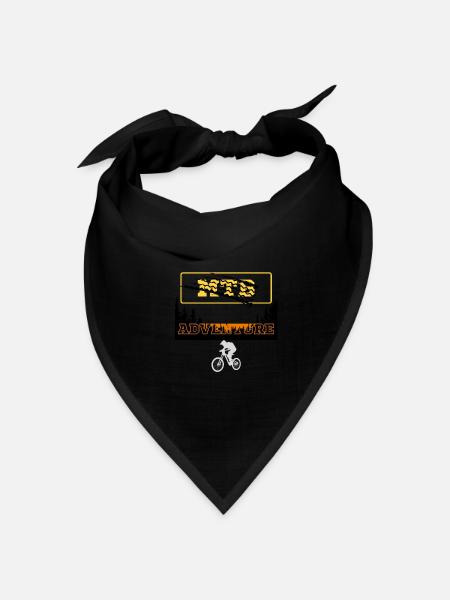 Mountainbike - Bandana Dreieckstuch - Schwarz