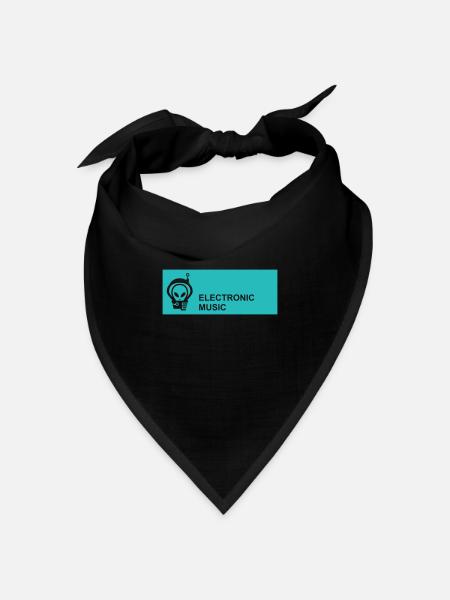 Electronic Music Alien Astronaut - Bandana Dreieckstuch - Schwarz